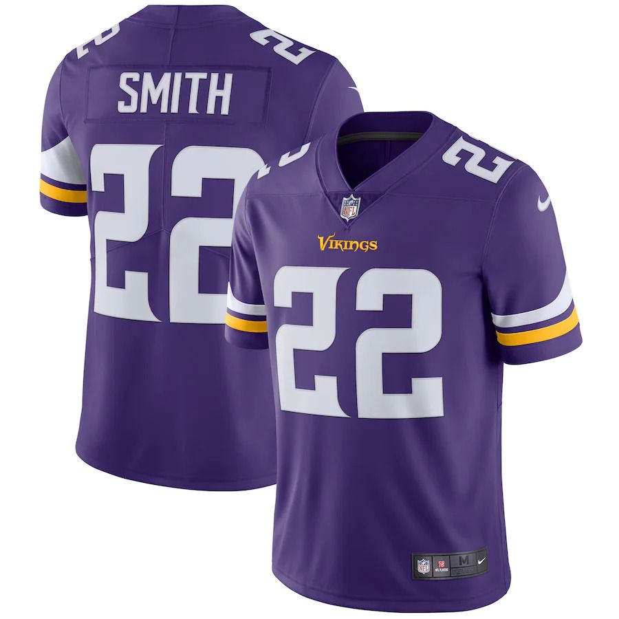 Men Minnesota Vikings #22 Harrison Smith Nike Purple Vapor Untouchable Limited Player NFL Jersey->minnesota vikings->NFL Jersey